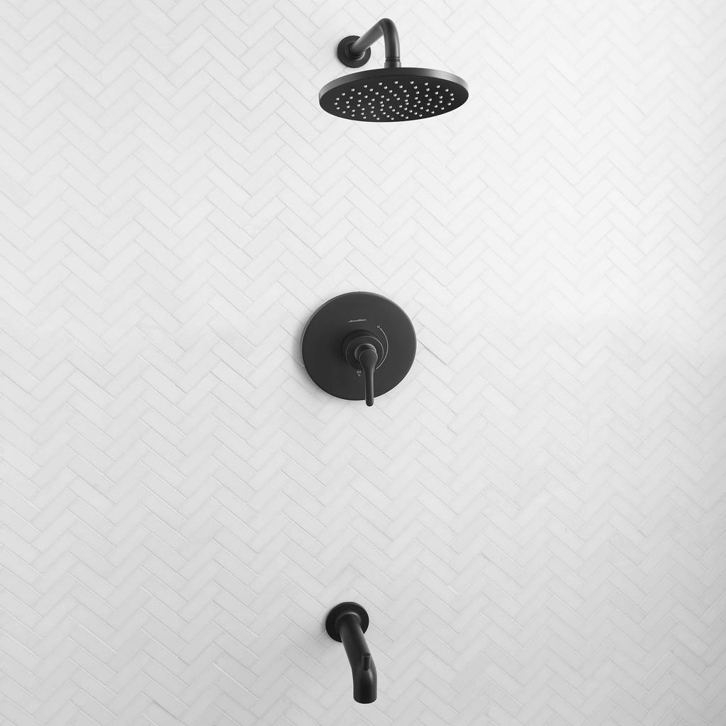  Studio S Bathtub and Shower Trim Kit in matte black